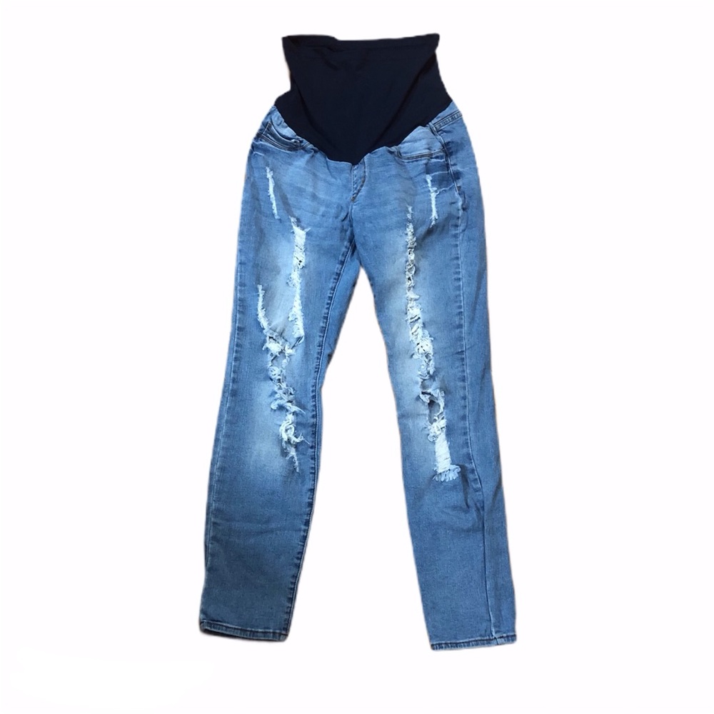 SONG Maternity Distressed Jeans 0335